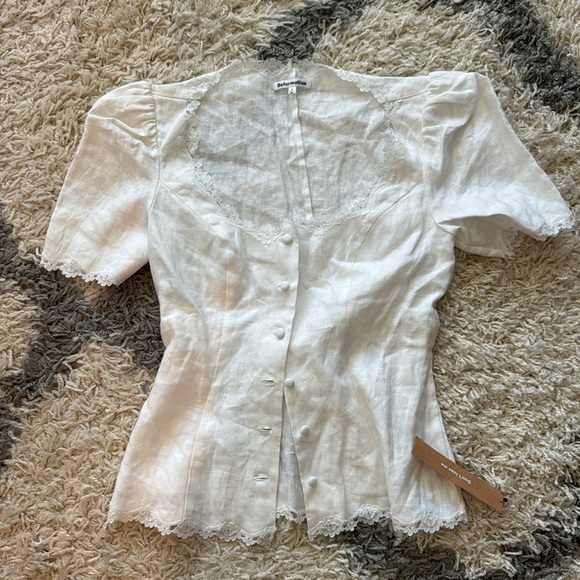 Reformation Anabella Linen Top - Picture 4 of 7